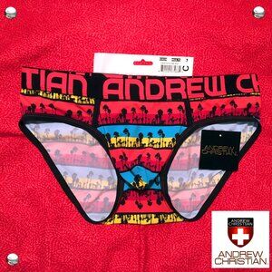 Andrew Christian California Sunset Brief Size LARGE 🆕🩲🌟